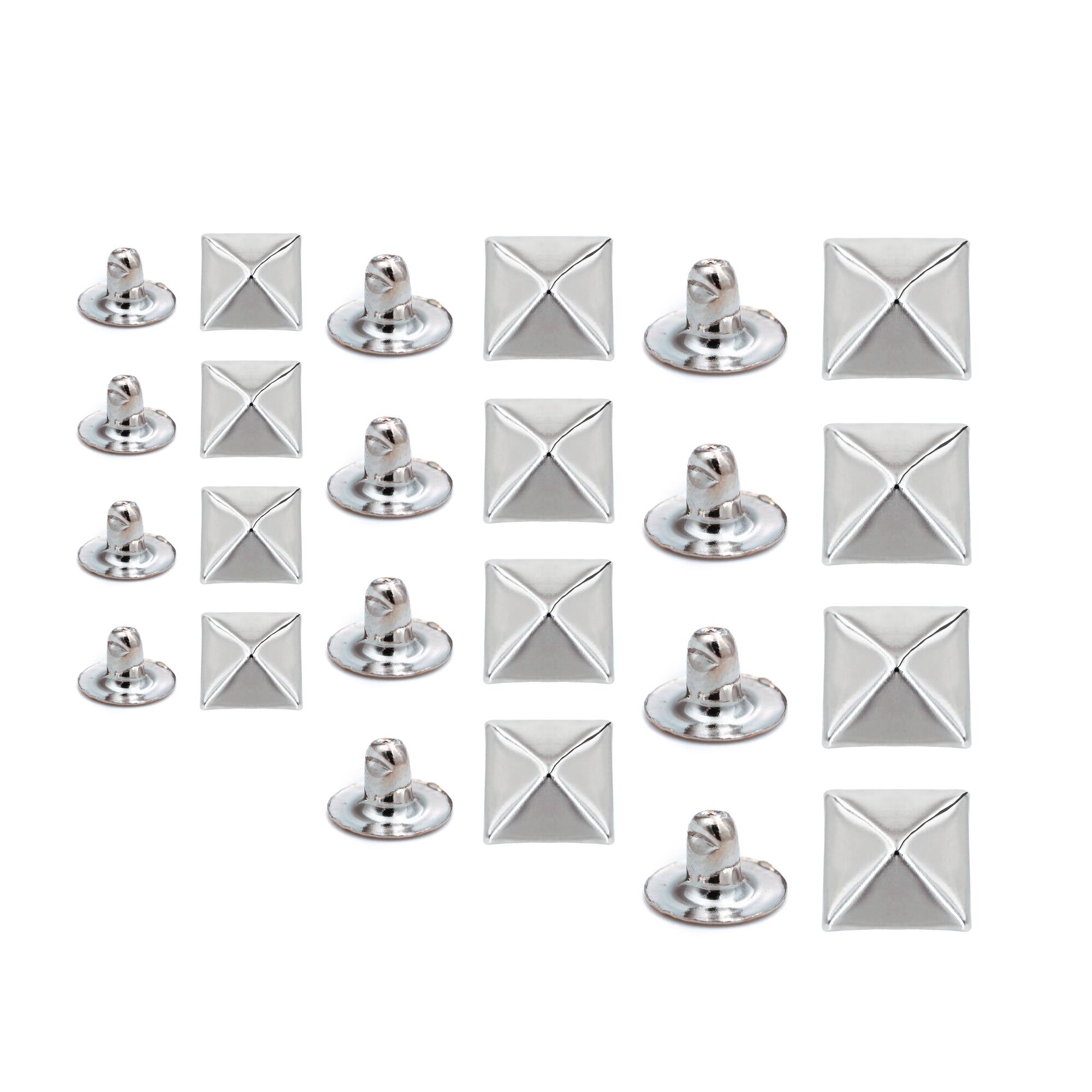 Assorted Rhodium Leather Rivet Mix by Bead Landing™